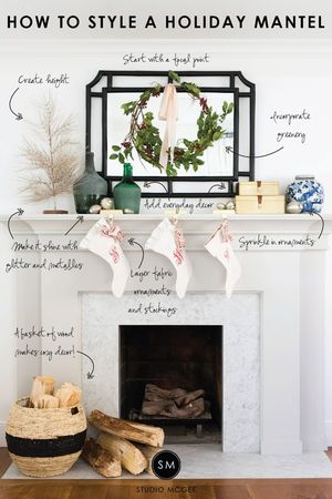 holiday mantle decor to swoon over this holiday season // kendallandalexis.weebly.com