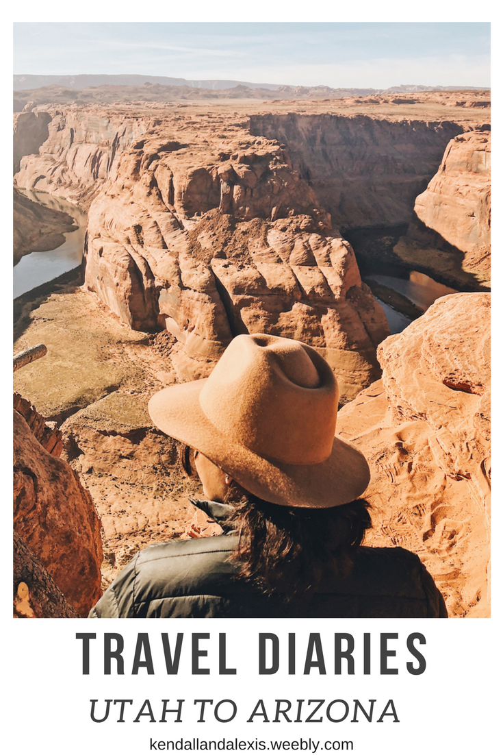 Horseshoe Bend Visit in Travel Diaries: Utah to Arizona// kendallandalexis.weebly.com